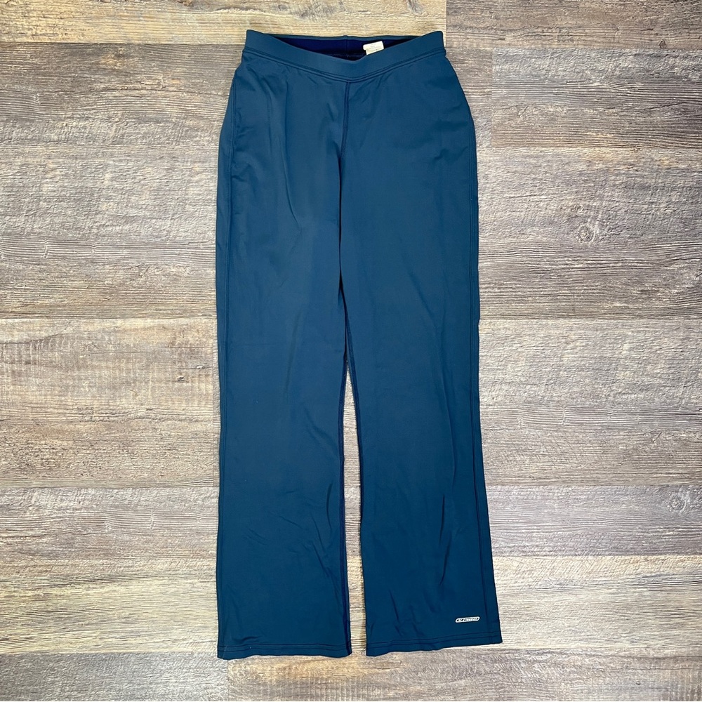 Reebok navy blue hydromove boot cut leggings athletic pants size medium M B49